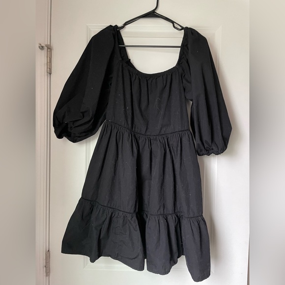 ASOS Black Mini poplin dress - Picture 4 of 5